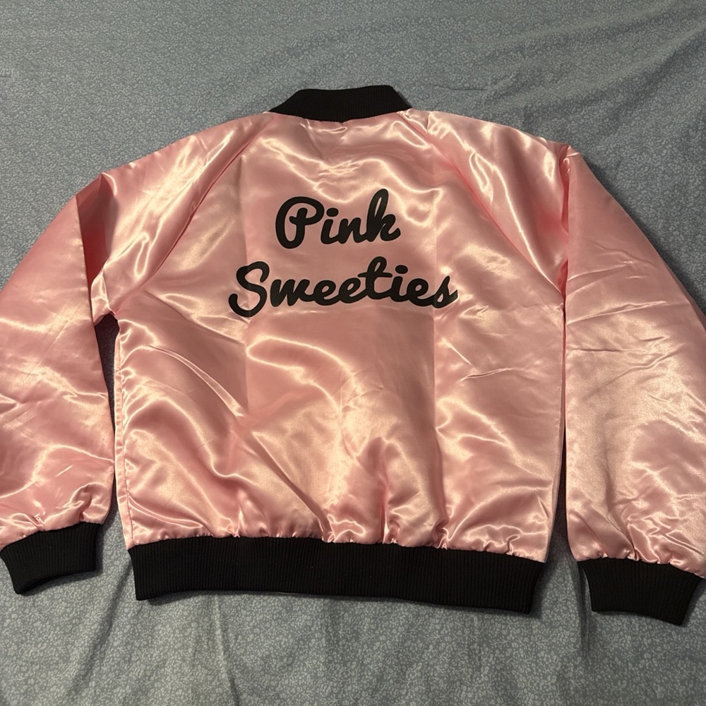 Spirit Pink and Black Satin Jacket